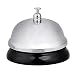 Classic Call Bell, 8.5cm Caliber for the Porter Kitchen Restaurant Bar, Service Bell with Black Base (2.36 inch)