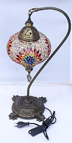 Nueva lampara turca grande : bola 18 cm de diametro x 49 cm de altura, mosaico turco original - desmontable- electrica- kenta artesanias Cover
