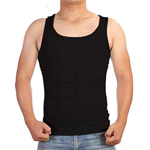 XOKIMI Men's Compression Shirt Tank Top Sleeveless Cooling Shirt Workout Shirt Trainer Vest