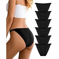 Dawnrole Bragas Sin Costuras Mujer y Cómodas Bragas de Cintura para Mujeres 6 Pack