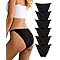 Dawnrole Bragas Sin Costuras Mujer y Cómodas Bragas de Cintura para Mujeres 6 Pack