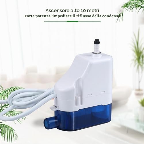 Pompa Condensa Automatica per Climatizzatori 100-230v Scarico Acqua per Unità Muro Soffitto Portatile Sollevamento