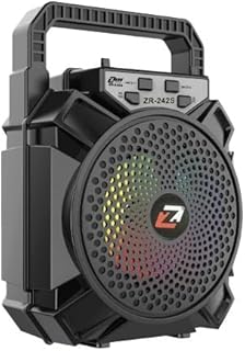 مكبر صوت بلوتوث موديل ZR-242S يدعم بطاقة الذاكرة وبلوتوث وUSB من زيرو