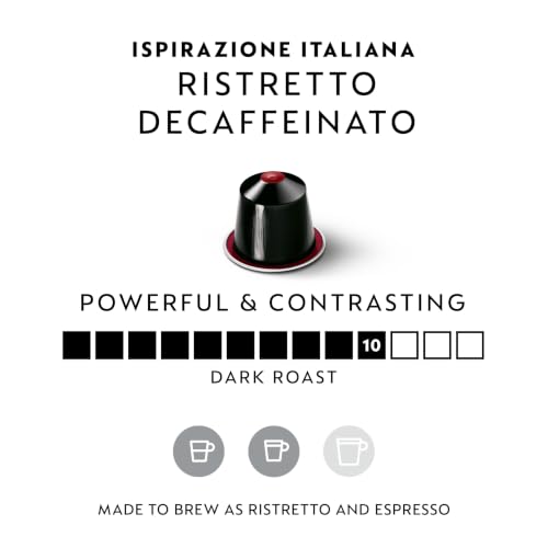 Image of Nespresso Original, Ristretto Decaffeinato Italiano, 50-Count Espresso Pods
