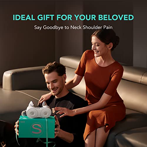 Skg Neck Massager, H7 Shiatsu Neck And Shoulder Massager With Heat For Pain Relief Deep Tissue, Electric Kneading Massager With 4 Heating Levels And Massage Modes To Relax At Home, Office, Ideal Gift #TOP7