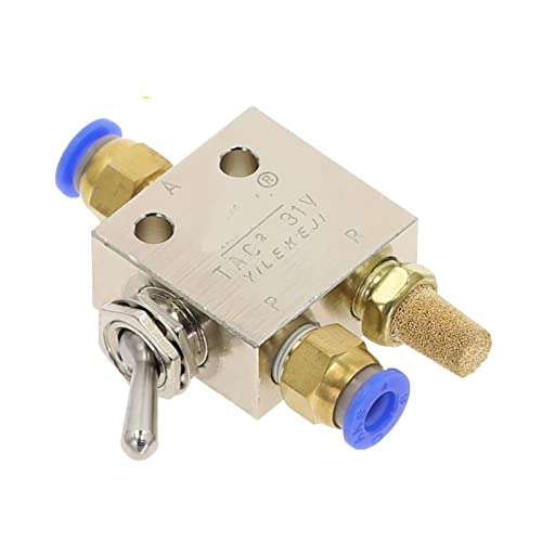 Válvula mecánica rectangular TAC2-31V con rosca de 1/8 PT para control de aire manual 3