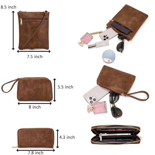 Image of Qiyuer Purses for Women 4PCS Handbags and Wallet Set Large Hobo Bag | Vegan Leather,Daily Commuting,Crossbody /Shoulder Bags,Multi card slot wallet