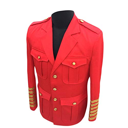 Men's Suits Captain Uniform Blazer Jacket Party Show Prom Stage Cosplay Dinner Dress Coat3