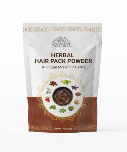 Hebhac Herbs Herbal Mix Powder Made with 17 Traditional Herbal Oil Mix for Thick, Long Hair Growth & Care (7 oz)