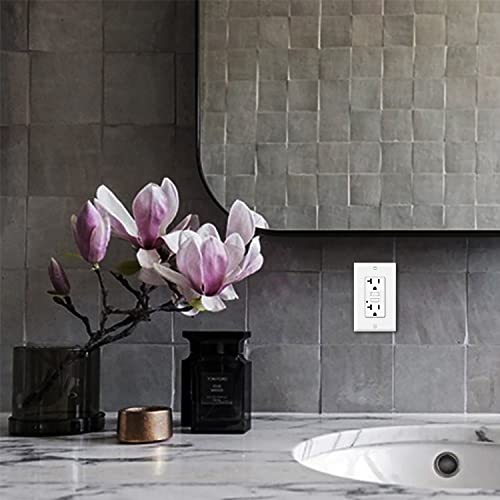 [10 Pack] Bestten 20 Amp Gfci Outlet, Gfi Outlet With Led Indicator, Ground Fault Circuit Interrupter, Non-Tamper-Resistant, Wallplate Included, Etl Certified, White #TOP4