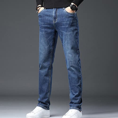 Skinny Slim Fit Jeans for Men Classic Retro Comfy Stretch Denim Pants Casual Vintage Washed Tapered Leg Jean3