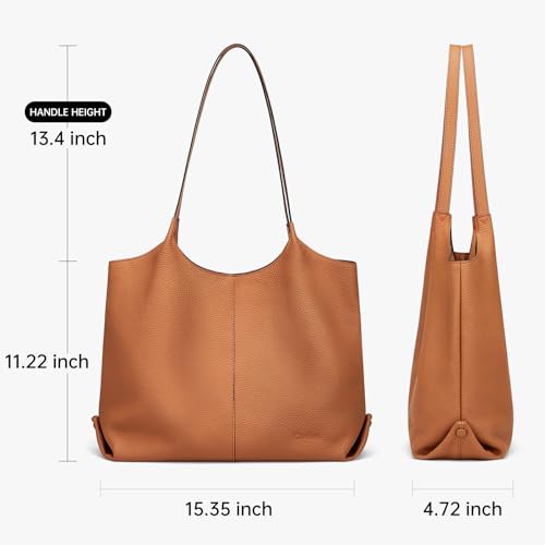 Bolso Hobo para mujer de cuero genuino suave miniatura 3