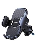 accesorios telefonia movil mayoristas [Seguro y estable] El soporte de rejilla de ventilación para automóvil TOPK presenta el último diseño de clip de gancho retráctil, que se puede unir de manera más segura a las rejillas de ventilación, para que no tenga que preocuparse de que su teléfono celular se caiga, incluso en curvas, baches, velocidad baches y caminos llenos de baches.