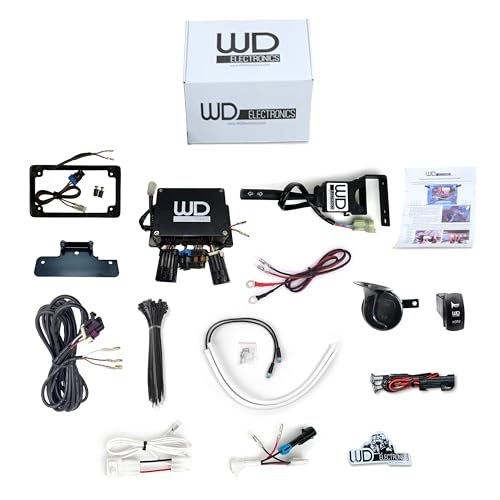 WD Electronics Compatible with 2024+ Kawasaki Ridge Model Street Legal Turn Signal Kit Easy Install Plug and Play With Switch (Sequential)