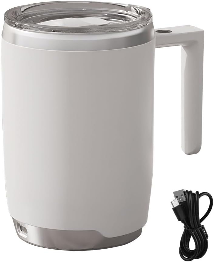 Automatic Magnetic Self Stirring Coffee Mug, Rechargeable Self Mixing Coffee Cup for Coffee Milkshake Cocoa Hot Chocolate Juice