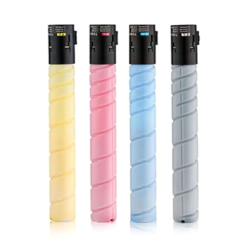 HenceBuy Tóner compatible Konica Minolta TN324 TN-324K TN324K TN324C TN324M TN324Y para Konica Minolta BizHub C258 C308 C368 Negro Cian Magenta Amarillo