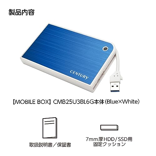 Caja externa para disco duro 2.5 pulg USB 3.2 Azul y Blanco miniatura 7