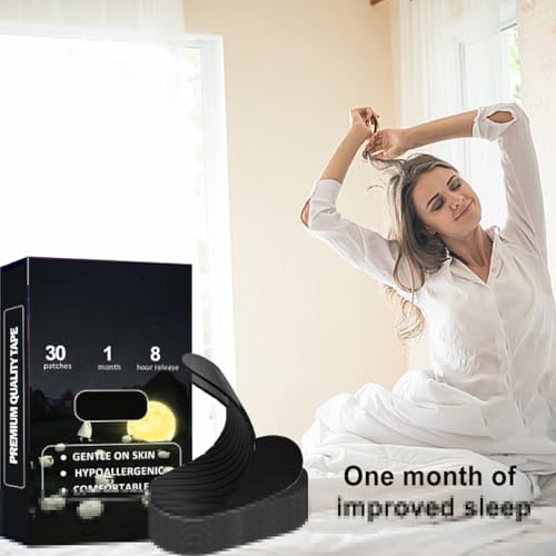 30 pack mouth tape for sleeping- pain free removal hypoallergenic latex free amp gentle on skin - latex free bowling finger protection tape