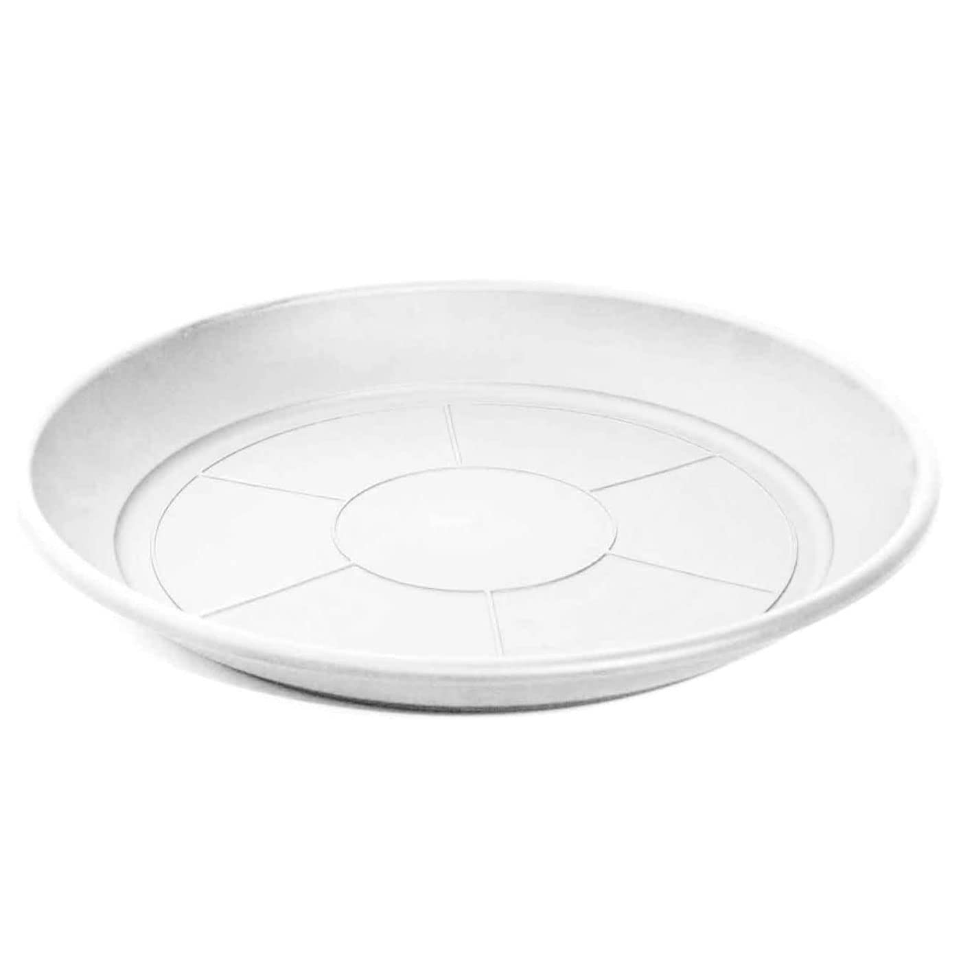 Tradineur Pot De Fleurs Avec Assiette Méditerranéenne 50 Cm - Jardinière Haute Gris Pour Intérieur Et Extérieur Avec Trou De Drainage