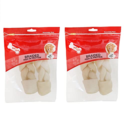 Pet en Care Rawhide Braided (5 inches - 2x1 Pieces) Export Quality (Set of 2) (B096741TRQ) Amazon Price History, Amazon Price Tracker