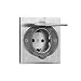 Produktbild ORNO AE-1397(GS) Steckdose Hermetisch Unterputz Edelstahl, Schuko IP44,