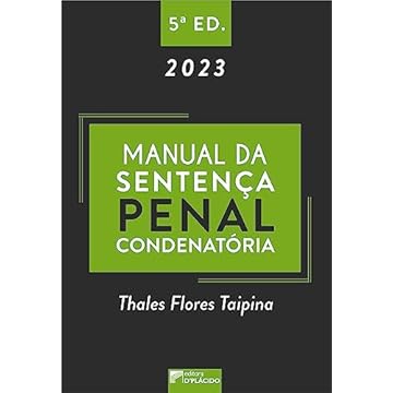 Capa do livro Manual da Sentença Penal Condenatória - 5Ed