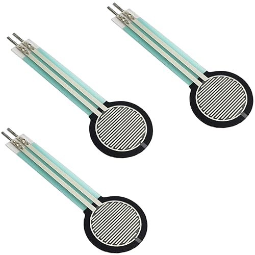 FSR402 Force Sensor, Pressure-Sensitive Resistor for Arduino, ESP32, Raspberry Pi, 3 Pieces