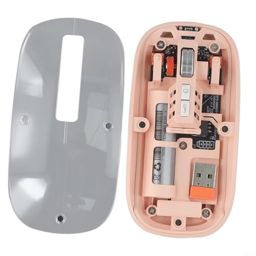 Una versione contemporanea dei classici mouse per computer con la sua trasparenza splendidamente realizzata e le caratteristiche migliorate per luso quotidiano rosa