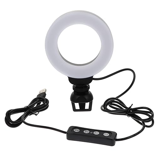DOITOOL Led Ring Light Adjustable for Video Conferencing and Photography with Strong Clip for Laptops and Smartphones