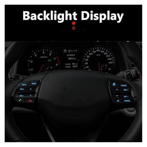Boutons de régulateur de vitesse Elantra 2017 commande volant multifonction - 3