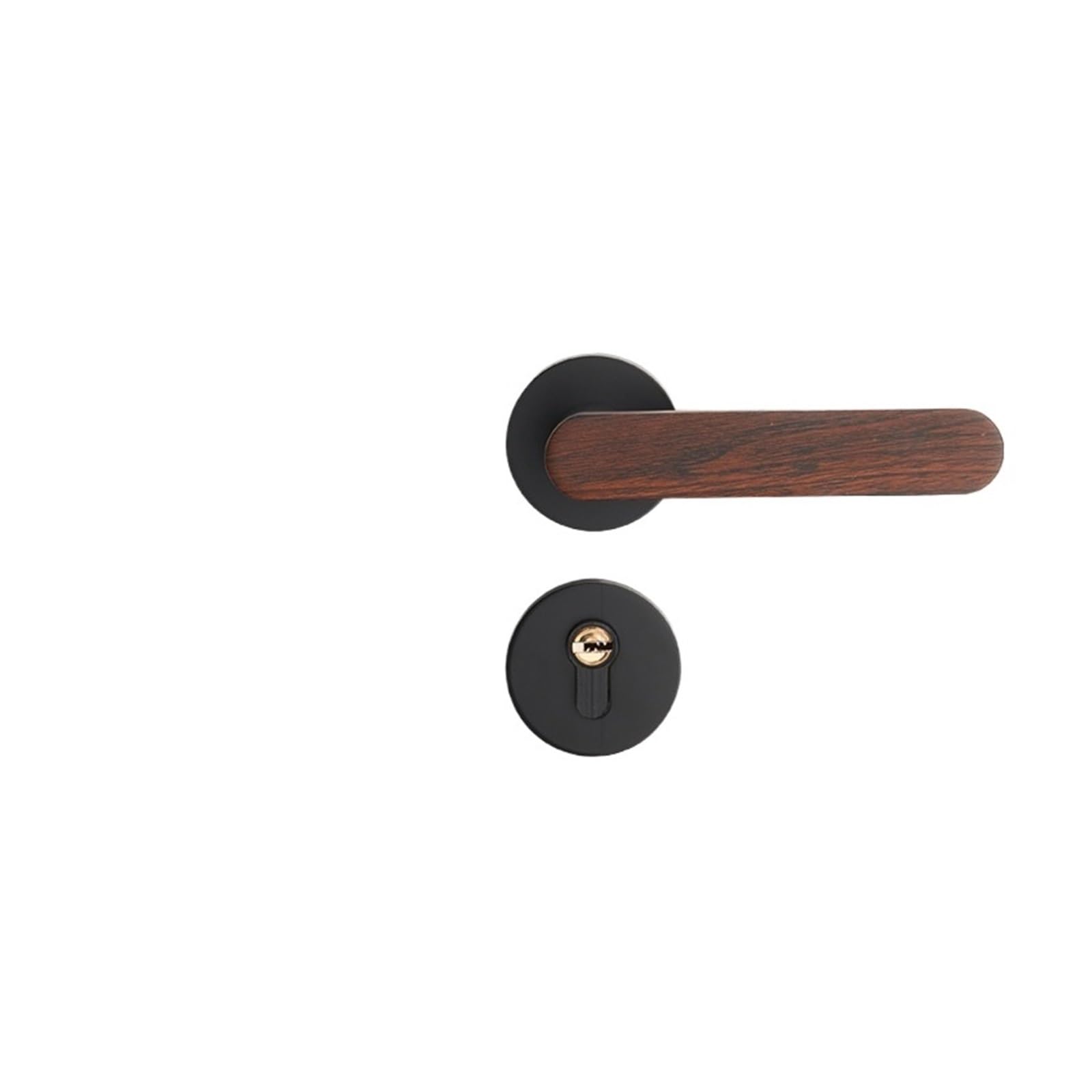 Serrure fendue intérieure magnétique et silencieuse pour porte en bois massif moderne