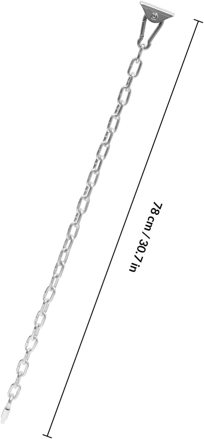 304 Stainless Steel Swing Hanging Hook and Fixing Chain Set, Heavy Duty Suspension Hardware for Outdoor Playground Swings and Hammocks, Secure Hanging Kit for Backyard Play