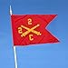 Fyon Custom Artillery Branch Field Artillery Guidon flag US army FA Guidons Personalize Flags Double sided 3ply 20x27inch Banner (Sleeve)