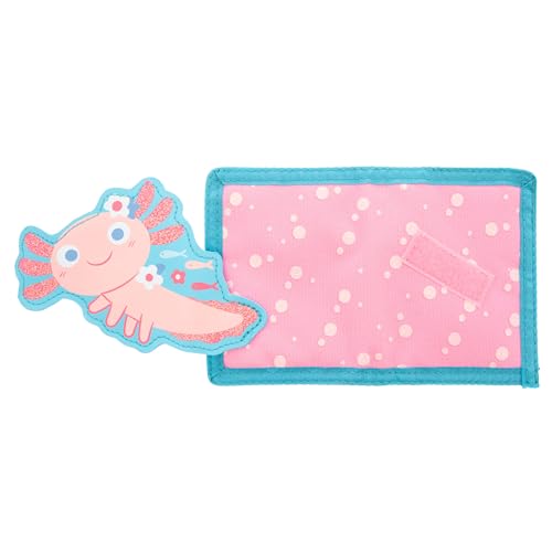 Image of Stephen Joseph, Kids Wallet, Tri-Fold Bi-Fold Wallet for Boys & Girls with Zipper Coin Pocket, Durable Polyester Small Wallet for Kids, Cute Designs for School & Travel, Axolotl