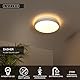 LUCIDE DASHER - Deckenleuchte Badezimmer - Ø 29,3 cm - LED - 1x12W 2700K - IP44 - Bewegung und Tag/Nacht-Sensor - Weiß