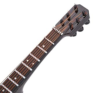Garosa 15 cm en Bois Miniature Guitare Ornement Mini Instrument de Musique décor Maison de poupée modèle décoration de… – Image 7