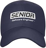 RYVOWETP Baseballmütze Snapback Sonnenhut Senior Software Engineer Schwarze Baseball Cap Hut Luxus...