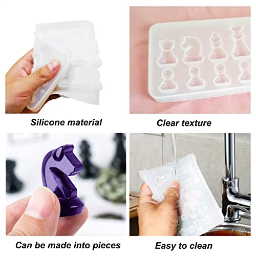 DanLink Set di stampi in resina per scacchiera