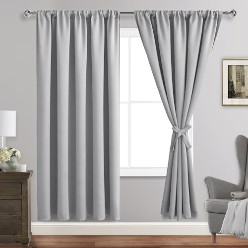 JIUZHEN Blackout Curtains for Bedroom Living Room 60 x 72 Inches Long