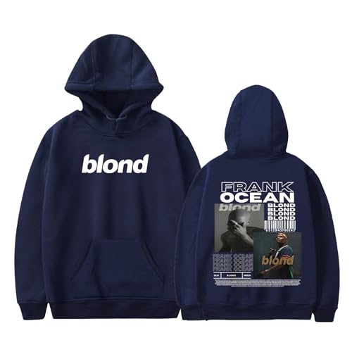 Merch Print Hoodie Rapper Blonds Album Hoodies Pullover Streetwear Women Men Navy