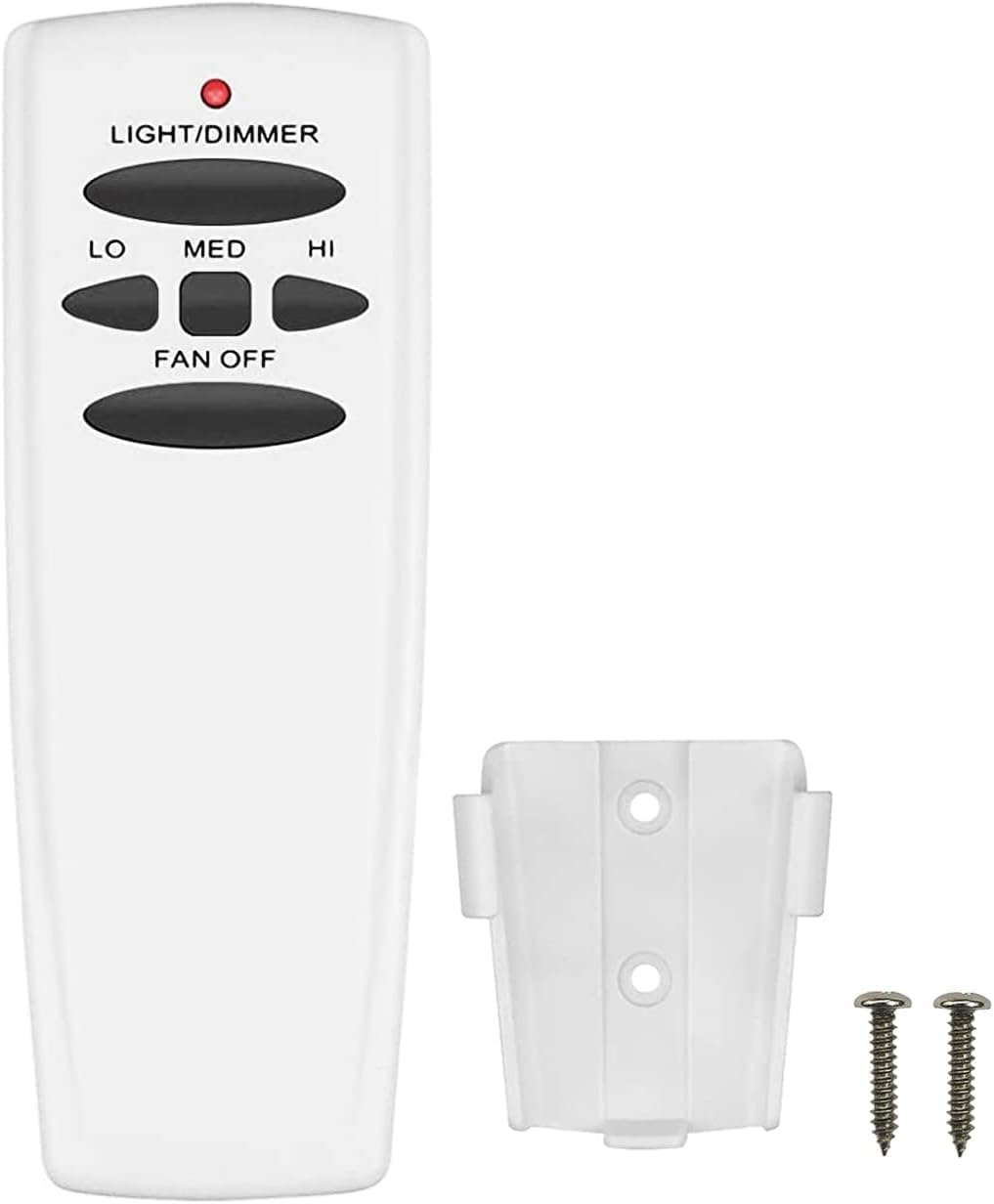 Ceiling Fan Remote Control, 3-Speed and Dimmer Function, Replacement for Hampton Bay UC7078T CHQ7078T Fan-HD HD5