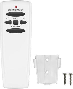 Ceiling Fan Remote Control, 3-Speed and Dimmer Function, Replacement for Hampton Bay UC7078T CHQ7078T Fan-HD HD5