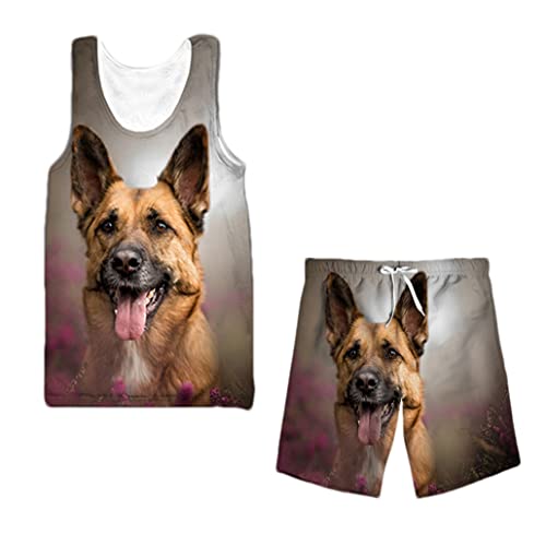 Ensemble débardeur short homme keusyoi avec imprimé graphique 3D taille L