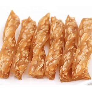 Chicken Dog Chew Twist Sticks, Puffed Human Grade Chicken Dog Treat Sticks, Rawhide Alternative, Easy to Digest 10pcs/Pack Chicken Dog Chew Twist Sticks Puffed Human Grade Chicken Dog Treat Sticks Rawhide Alternative Easy to Digest 10pcsPack
