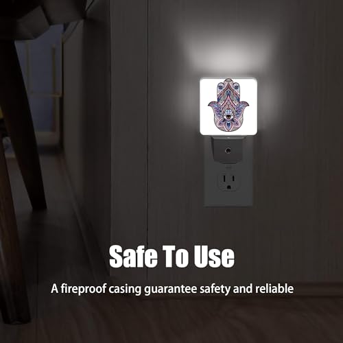 Jopowide E314462 Boho Buddhas Hand Night Light, Dusk To Dawn Smart Sensor Nightlight For Bedroom Bathroom Kitchen Hallway Stairs Hallway, Plug-In, Energy Efficient Decor Desk Lamp Gifts thumb #5