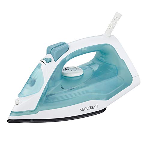 MARTISAN SG-6007 Steam Iron Non-Stick Soleplate Iron,Variable Temperature and Steam Control, Anti-Drip, Rapid Heating, Light Green
