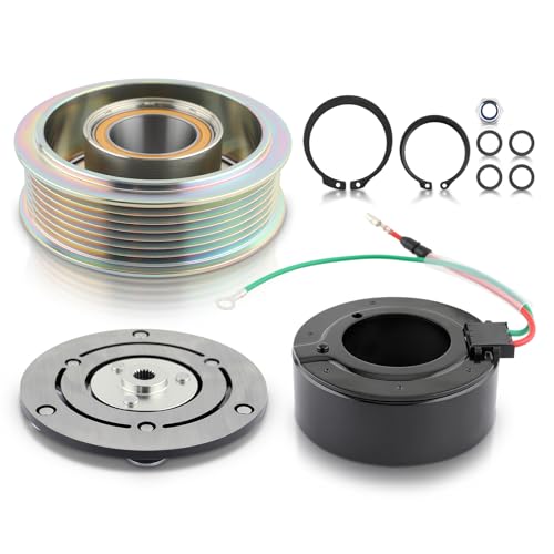 CARBBIA AC A/C Compressor Clutch Kit with Pulley Front Plate Electromagnetic Coil Compatible with Acura ILX Compatible with Honda Civic Compatible with CR-V 38800RZYA010M2 38800RZYA01RM 80221SWAA01 by CARBBIA - Used condition - US$38.93