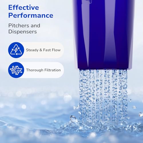 Fil-Fresh 4-Pack Water Filter Replacement for All PUR, PUR Plus Water Pitchers and Dispensers, Replace PPF900Z, NSF Certified, Advanced Version