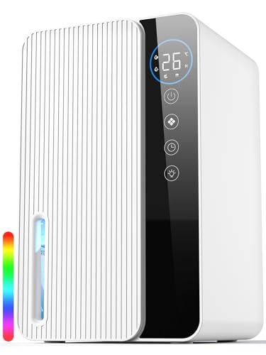 1.8L Dehumidifier for Home, Quiet with Timer and Auto Defrost