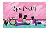 Allenjoy 5x3ft Sparkle Spa Party Backdrop Colorful Make Up Teens Girls Princess Summer Holiday 1st First Sweet 16th Birthday Baby Shower Party Celebrate Supply Background Photo Studio Props Decoration